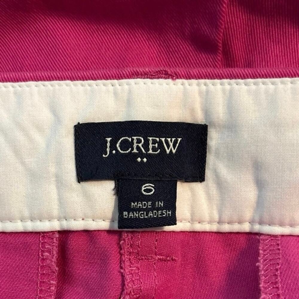 J Crew Factory Size 6 Classic Chino Shorts 5” Inseam Pink - Picture 3 of 4